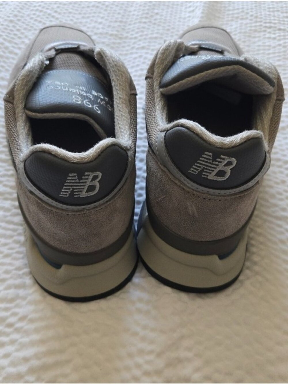 New Balance 998 Men 11 Made In USA Gray Suede   And Mesh Sneakers 0826 - Picture 9 of 10